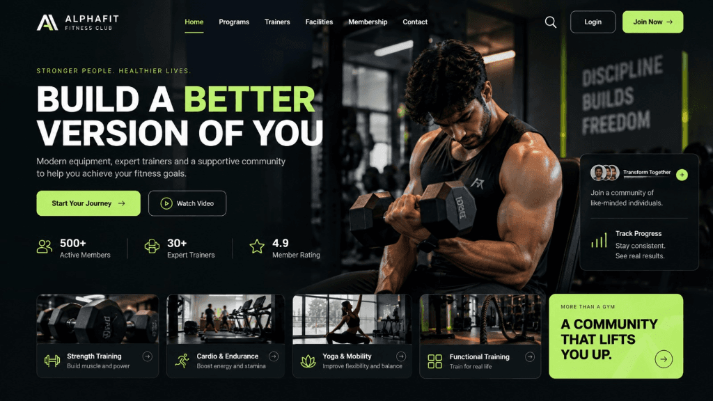 AlphaFit Club Digital Flagship